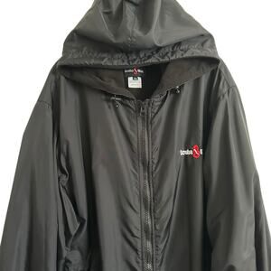 NWOT Scuba Max Soft Fleece Lined Hooded Swim Parka Black 2XL